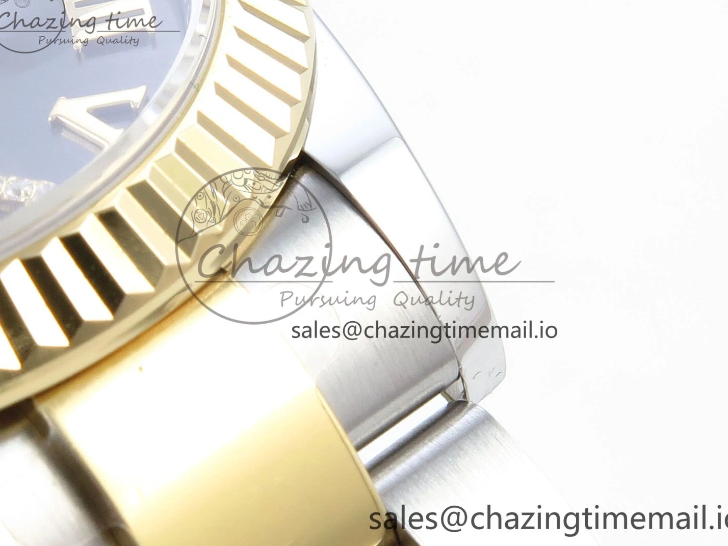 MiroTime 0511 Cozy DateJust 31 278273 ARF 1:1 Best Edition 904L Steel Gray Roman Diamonds Dial on SS YG Oyster Bracelet ETA 575